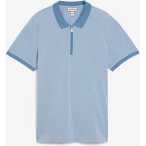 Piqué poloshirt met een rits