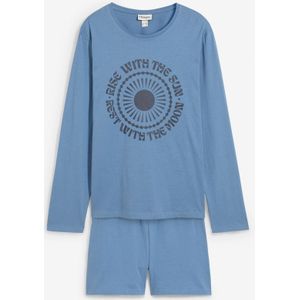 Shortama met lange mouwen van biologisch katoen