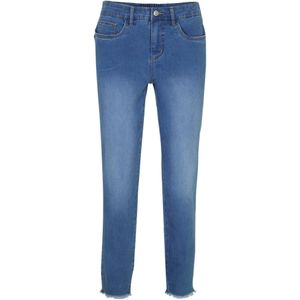 Corrigerende mid waist jeans, cropped