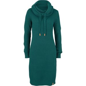 Gebreide jurk met sjaalkraag