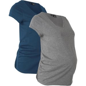 Basic zwangerschapsshirt met biologisch katoen (set van 2)