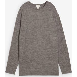 Lange sweater in een gebreide look