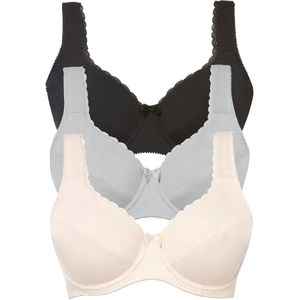 Beugel bh met biologisch katoen (set van 3)