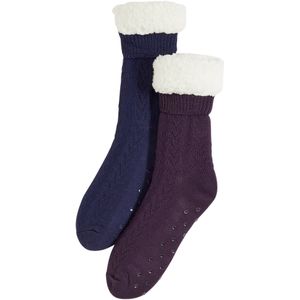 Huissokken met teddy voering (2 paar)