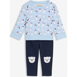 Sweater en kruiplegging van puur biologisch katoen (2-dlg. set)