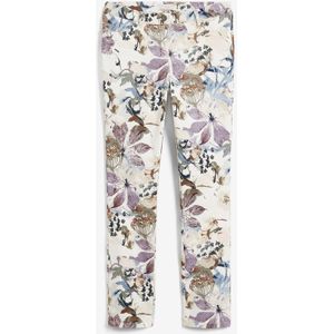 Stretch broek met bloemenprint