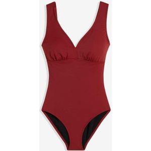 Corrigerend badpak met V-hals, sterk corrigerend