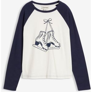 Raglan longsleeve van puur katoen