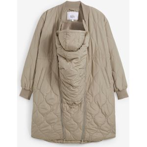 Lange, gewatteerde zwangerschapsjas/draagjas