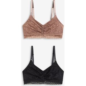 Voedingsbh met kant zonder beugels (set van 2)