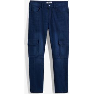 Slim fit cargo thermojeans, straight