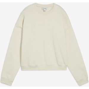 Korte oversized sweater van biologisch katoen