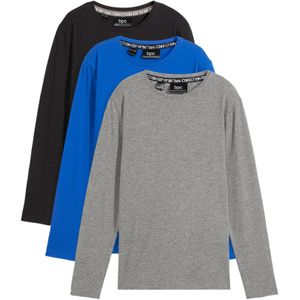 Longsleeve met biologisch katoen (set van 3)
