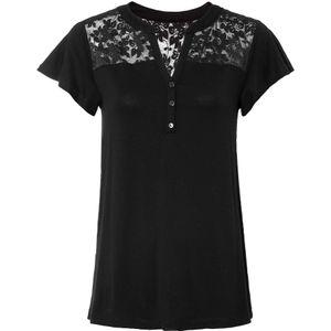 Henley shirt in een viscosemix