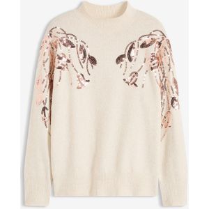 Oversized trui met pailletten