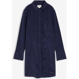 Figuuraccentuerende corduroy jurk