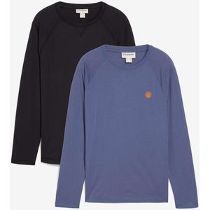 Longsleeve van biologisch katoen (set van 2)