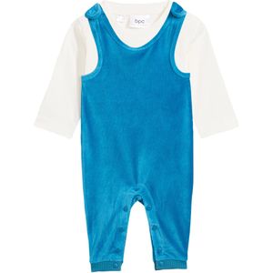 Baby tuinbroek van zacht corduroy en longsleeve (2-dlg. set)