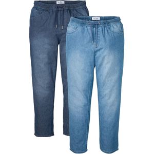 Classic fit instapjeans van zomers denim (set van 2)