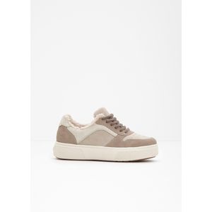 Rieker - Sneakers Laag - Beige / Donkerbeige - Imitatieleder