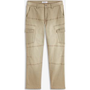 Regular fit cargo stretch jeans, straight