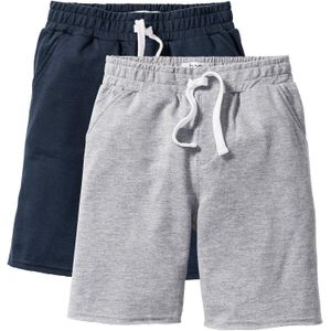Sweat bermuda in een zachte katoenmix (set van 2)