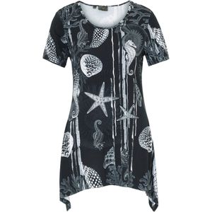 Longshirt van een zachte viscosemix