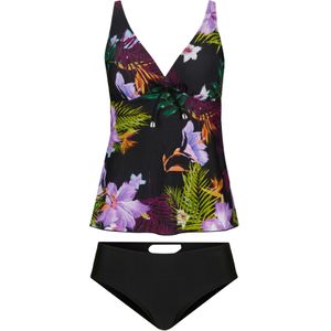 Tankini met gerecycled polyamide, lange maat (2-dlg. set)