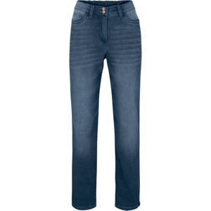Thermojeans met push-up effect en comfortband, straight