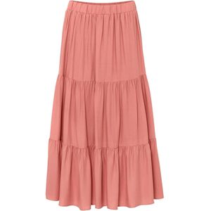 Crinkle midi rok van viscose