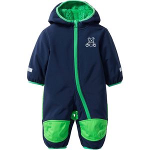 Baby softshell overall met teddyfleece en capuchon