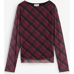 Longsleeve van fijne mesh