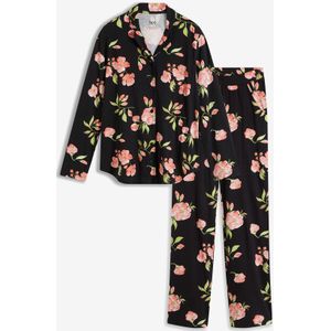 Pyjama met knoopsluiting en steekzakken (2-dlg. set)