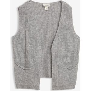 Grof gebreid vest met alpacawol