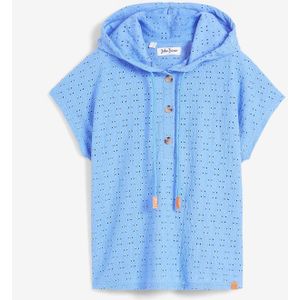 Henley shirt met capuchon