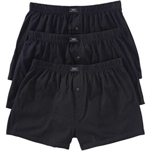 Wijde jersey boxershorts met katoen (set van 3)