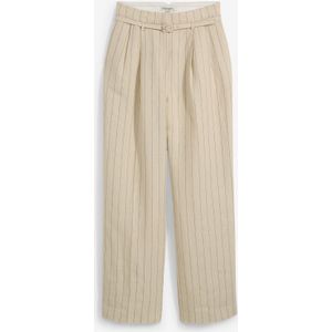 Broek met riem (2-dlg set) van puur linnen