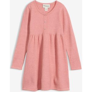 Gebreide jurk met decoratieve knoopsluiting