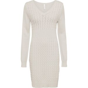 Gebreide jurk met kabelpatroon