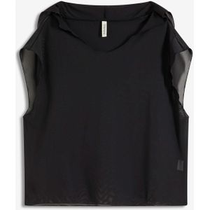 Transparant strandshirt met capuchon