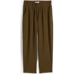 Wijde jersey broek van crêpe, cropped