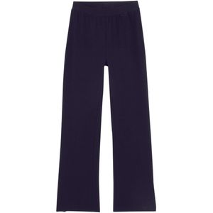 Meisjes broek met wijd uitlopende pijpen en splitten