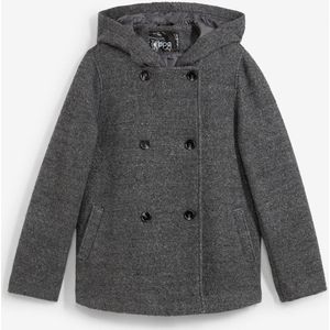 Peacoat van zacht bouclé