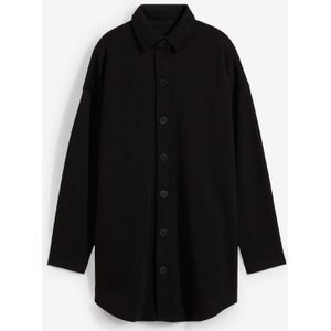 Lang sweatvest met zakken