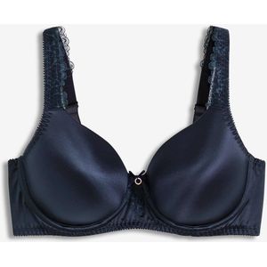 Voorgevormde bh met gewatteerde bandjes en glanzend materiaal