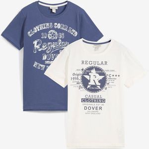 Jongens T-shirt (set van 2) van biologisch katoen