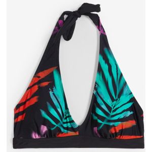 Halter bikinitop met gerecycled polyamide