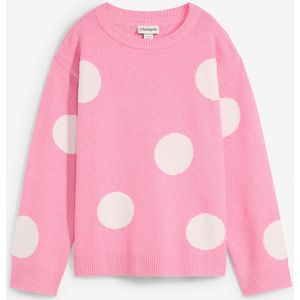 Oversized trui met stippen