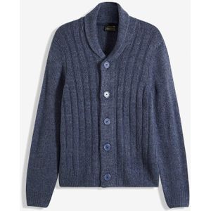 Vest met geribd patroon