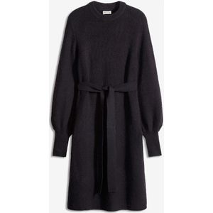 Gebreide jurk met ballonmouwen